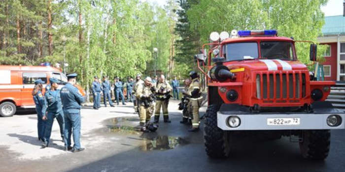 В «Пышме» состоялись пожарно-технические учения