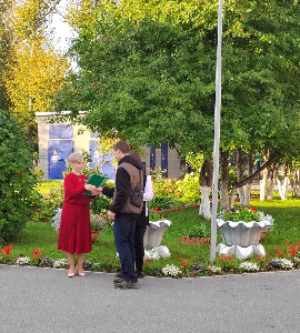 Торжественное начало недели в школе "Горизонт" города Тюмени